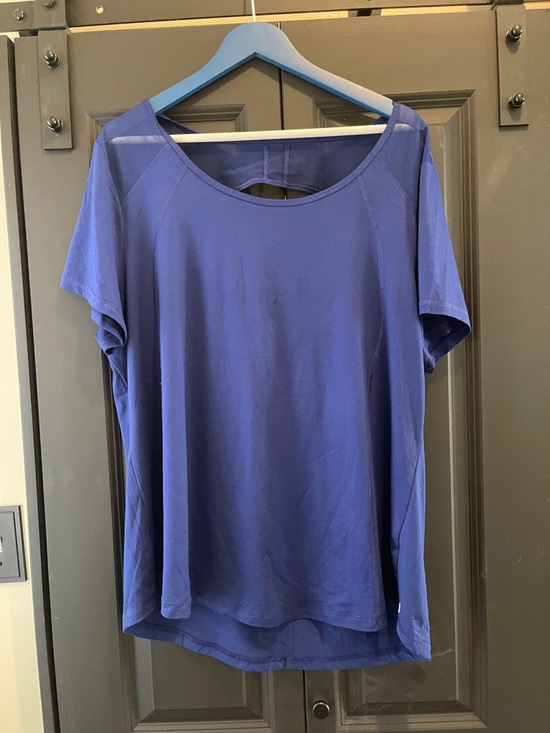90 Degree By Reflex Tops - 90 Degree By Reflex Short Sleeve Scoop Neck Top - Royal Blue
